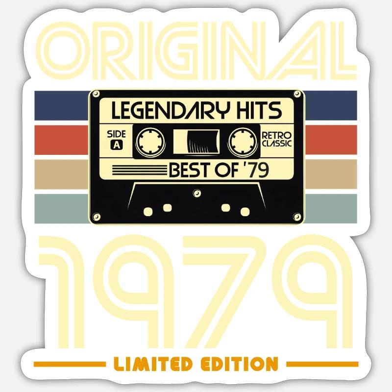 Original 1979 Édition Limitée - Sticker taille S (10 x 10 cm) - blanc mat