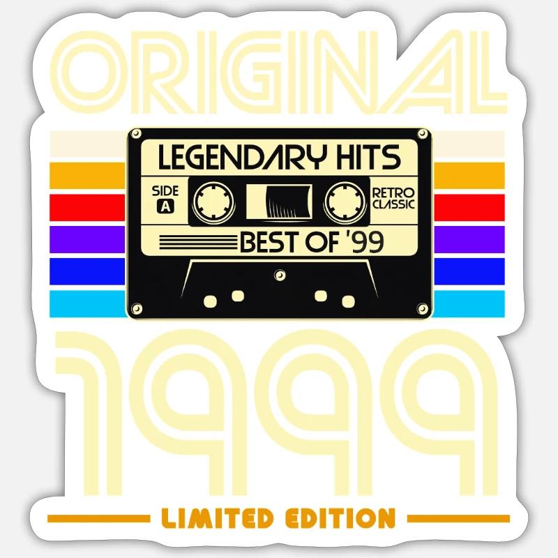Original 1999 édition limitée - Sticker taille S (10 x 10 cm) - blanc mat