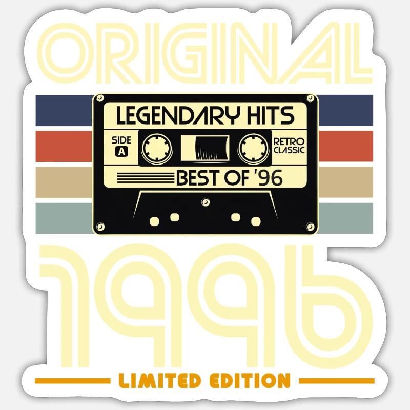 Original 1996 - Sticker size S (10 x 10 cm) - white matte