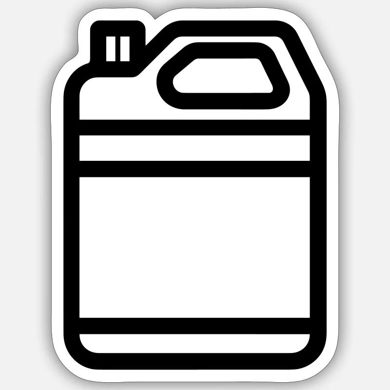 canister - Sticker size S (10 x 10 cm) - white matte