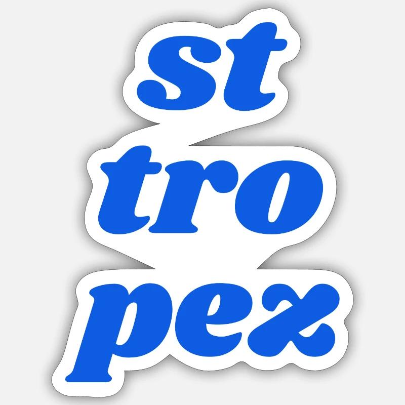 st tro pez - Sticker Größe S (10 x 10 cm) - Mattweiß