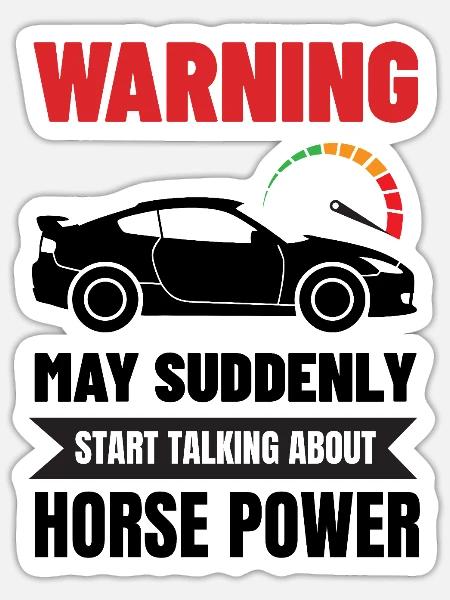 Lustiger Autoenthusiast Geschenk Automechaniker Autoliebhaber - Sticker Größe S (10 x 10 cm) - Mattweiß