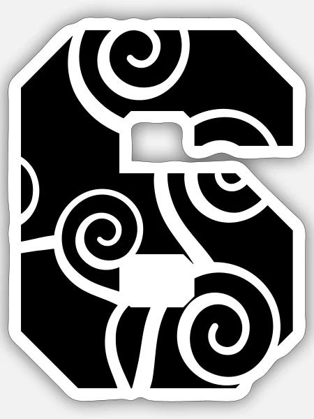 6_tribal - Sticker Größe S (10 x 10 cm) - Mattweiß