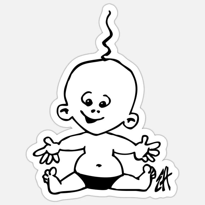 bébé Sticker taille S (10 x 10 cm)