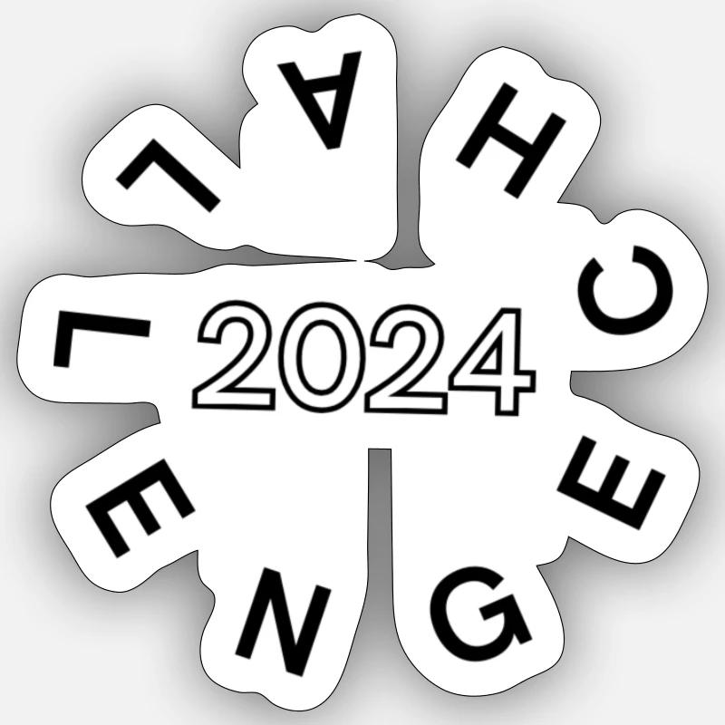 Défi 2024 Sticker taille S (10 x 10 cm)
