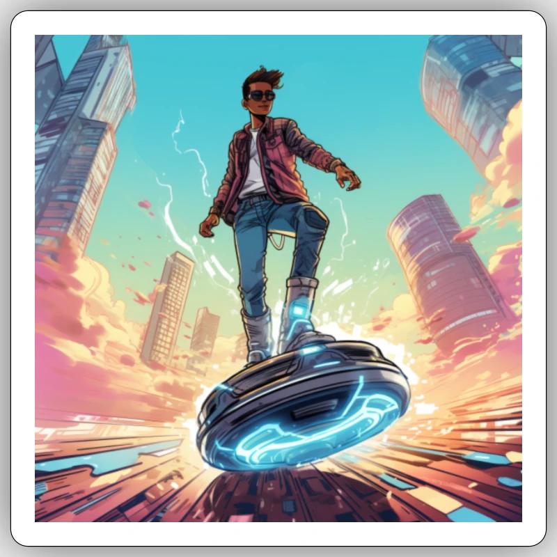 Hoverboard Sticker Größe S (10 x 10 cm)