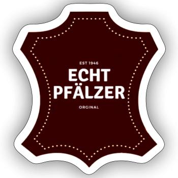 Echt Pfälzer- Rheinland Pfalz - Sticker Größe S (10 x 10 cm) - Mattweiß - Vorne