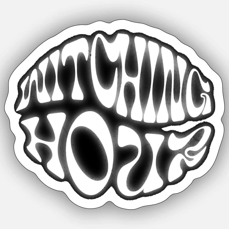 WitchingHour - Sticker Größe S (10 x 10 cm) - Mattweiß