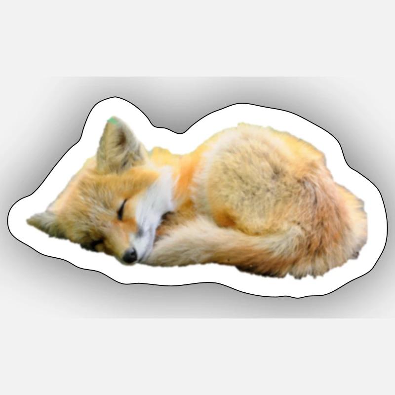 Fox - Sticker size S (10 x 10 cm) - white matte