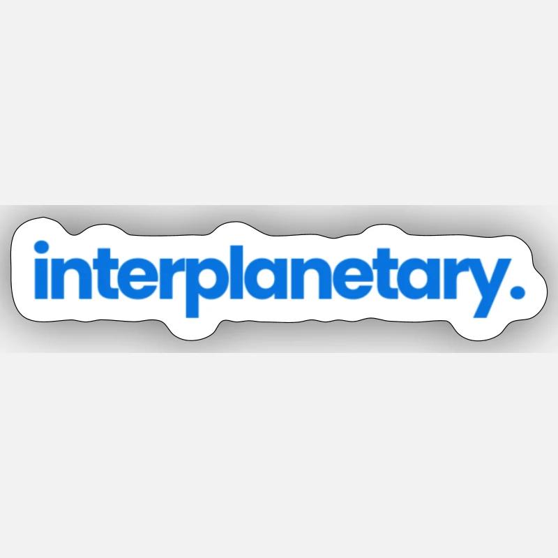 Interplanetary Blue - Sticker size S (10 x 10 cm) - white matte