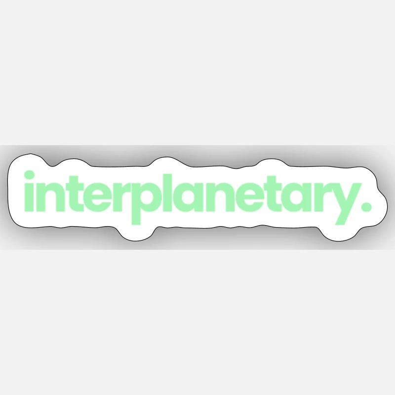 Interplanetary Green Sticker size S (10 x 10 cm)