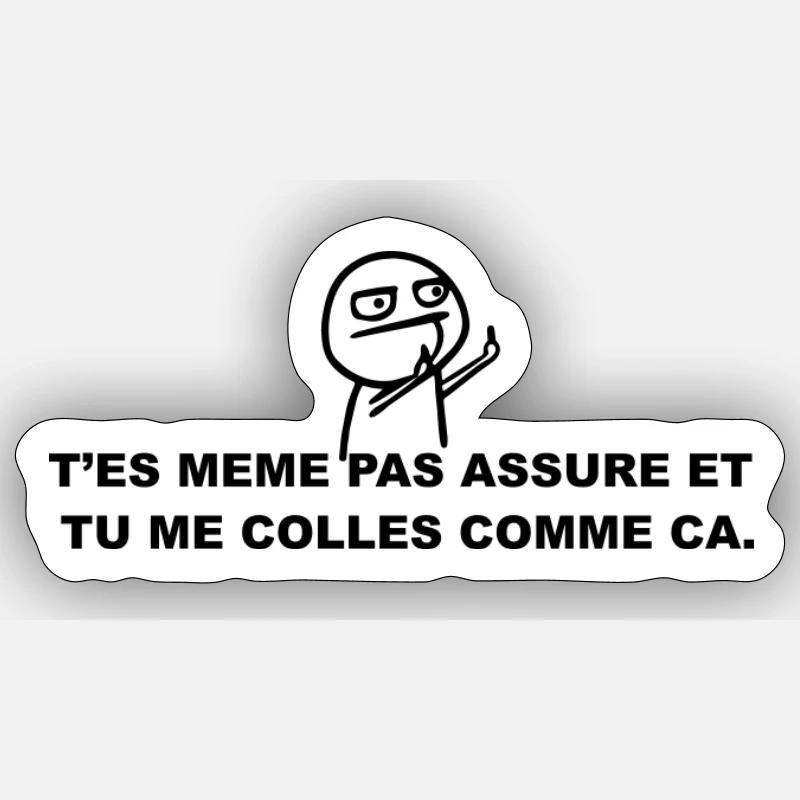 Colle Pas Comme Ça ! Sticker taille S (10 x 10 cm)