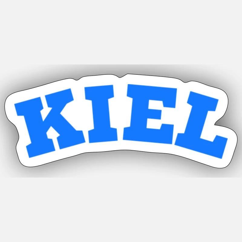 Kiel - Sticker Größe S (10 x 10 cm) - Mattweiß