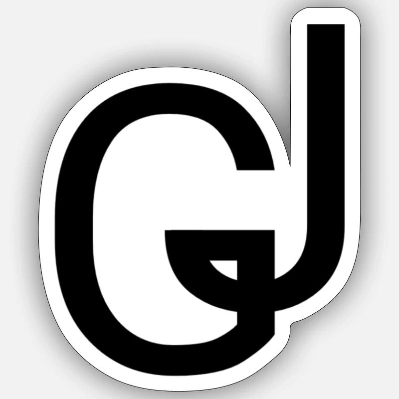 GJ Gilets Jaune Soutien - Sticker taille S (10 x 10 cm) - blanc mat