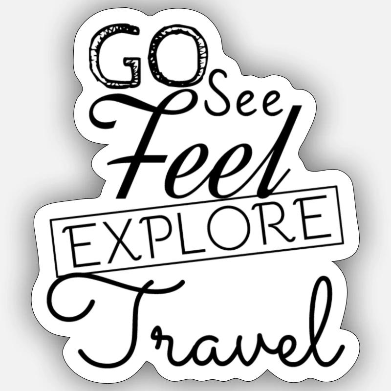 Reise Sticker Größe S (10 x 10 cm)