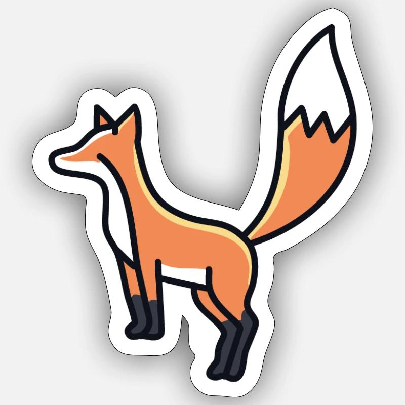 Simplyfox 04 Sticker Größe S (10 x 10 cm)