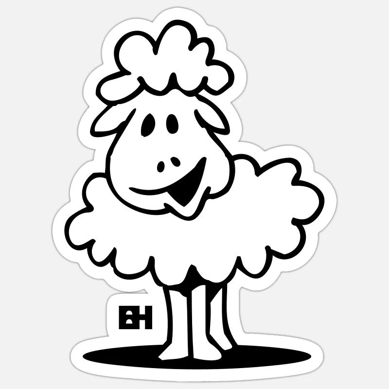 Sheep Sticker size S (10 x 10 cm)