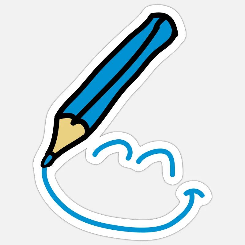 doodle_smiley_3c - Sticker size S (10 x 10 cm) - white matte
