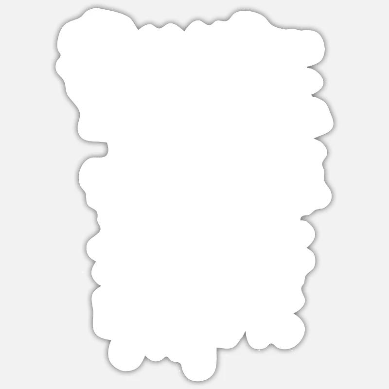 Baloon - Sticker taille S (10 x 10 cm) - blanc mat