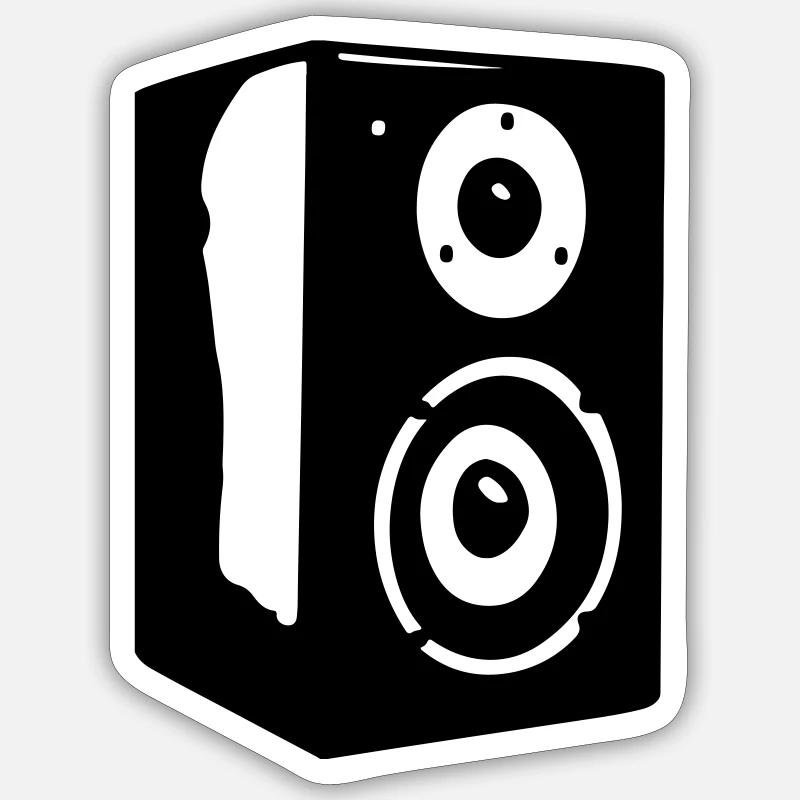 Speaker vector music gift Sticker size S (10 x 10 cm)
