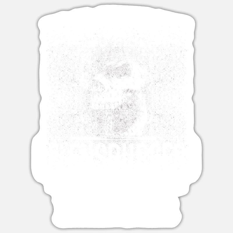 FLENSBURGER -sind härter - Sticker Größe S (10 x 10 cm) - Mattweiß