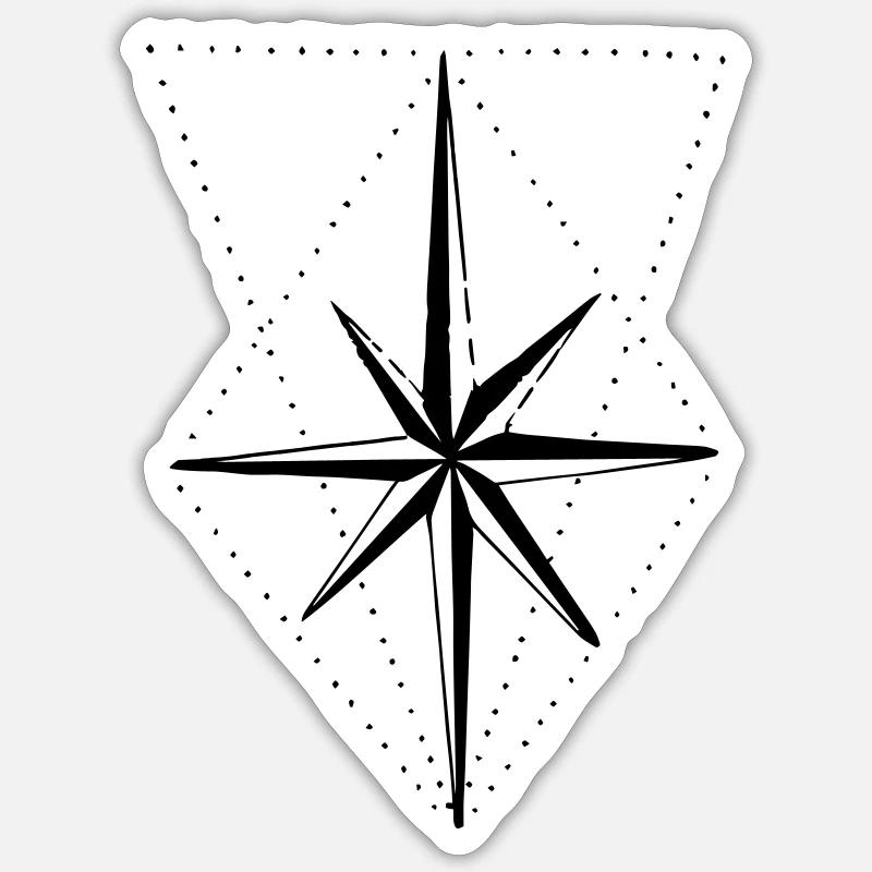 boussole Sticker taille S (10 x 10 cm)