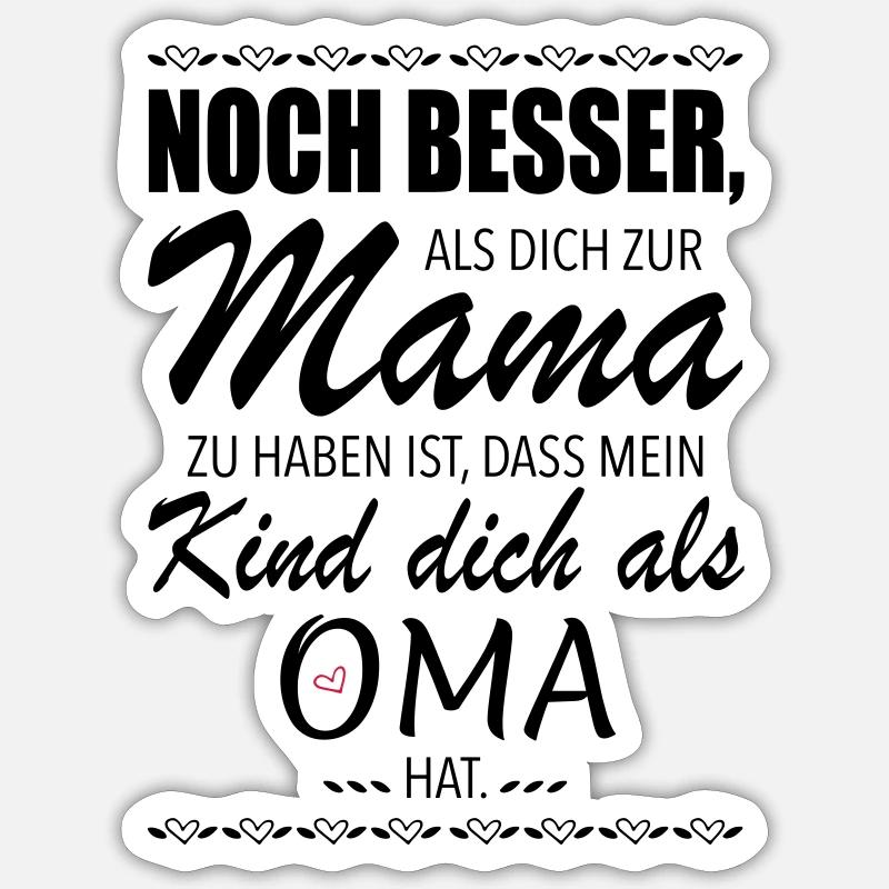 Muttertagsgeschenk Beste Mama Muttertag Sticker Größe S (10 x 10 cm)