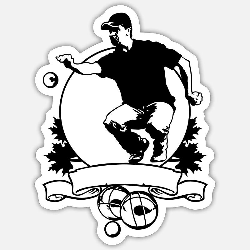 Petanque flex shield Sticker size S (10 x 10 cm)