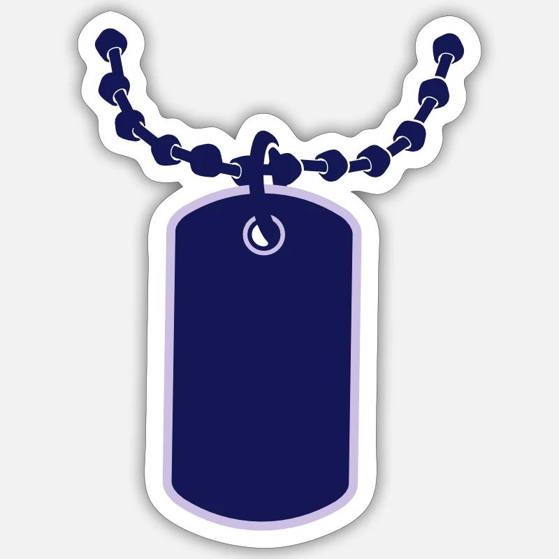Matricule - Sticker taille S (10 x 10 cm) - blanc mat