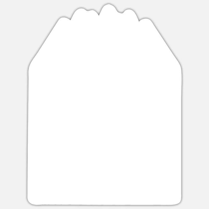 VTT VTT VTT VTT VTT - Sticker taille S (10 x 10 cm) - blanc mat