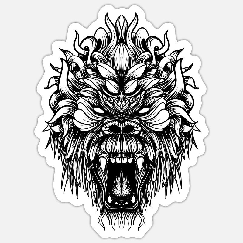 gorille Sticker taille S (10 x 10 cm)