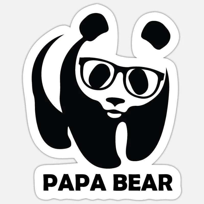 Daddy Bear Sticker size S (10 x 10 cm)