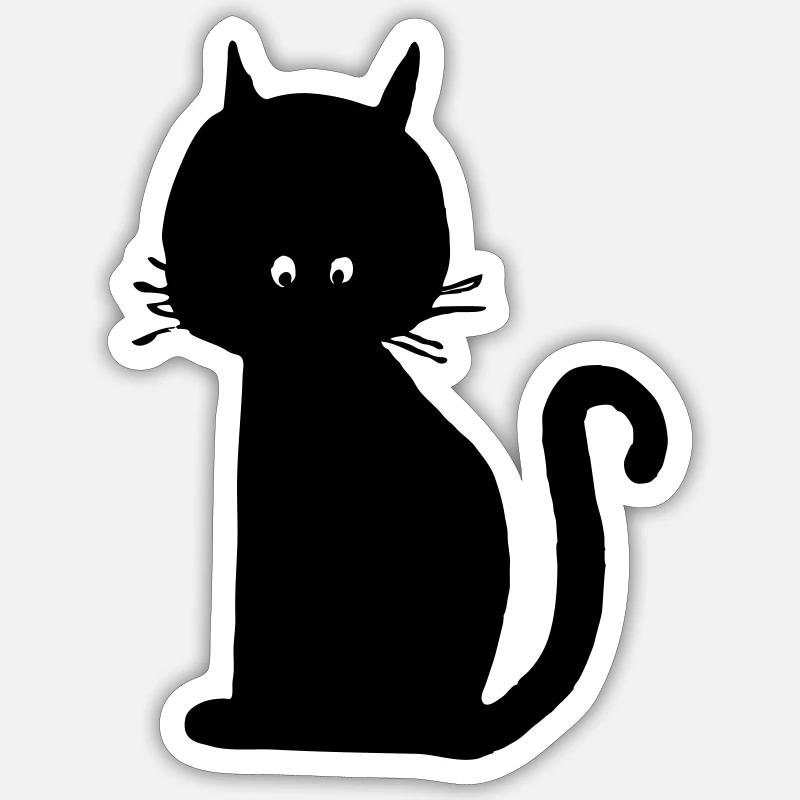 shimmer - Sticker size S (10 x 10 cm) - white matte