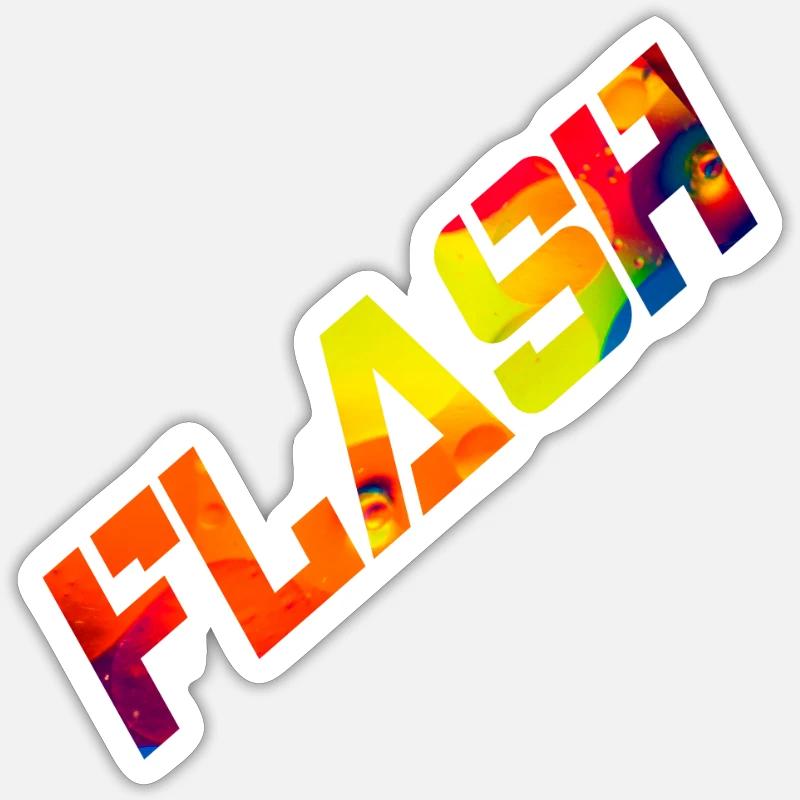 Flash Sticker size S (10 x 10 cm)