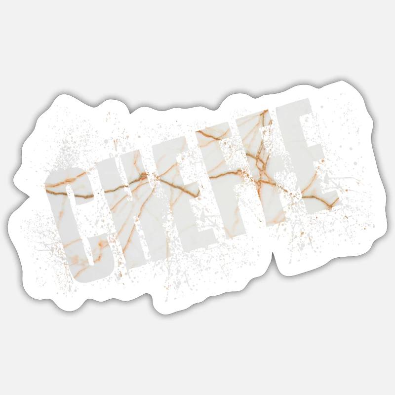 Cheffe - Sticker Größe S (10 x 10 cm) - Mattweiß