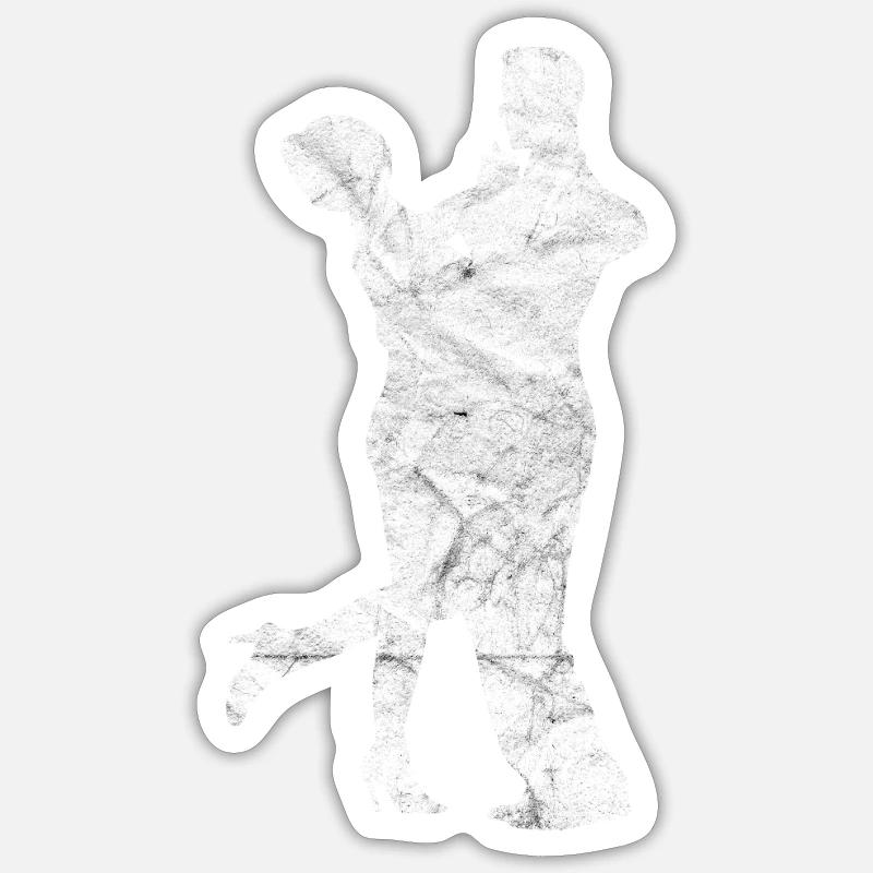 Dancing dance couple dance class Sticker size S (10 x 10 cm)