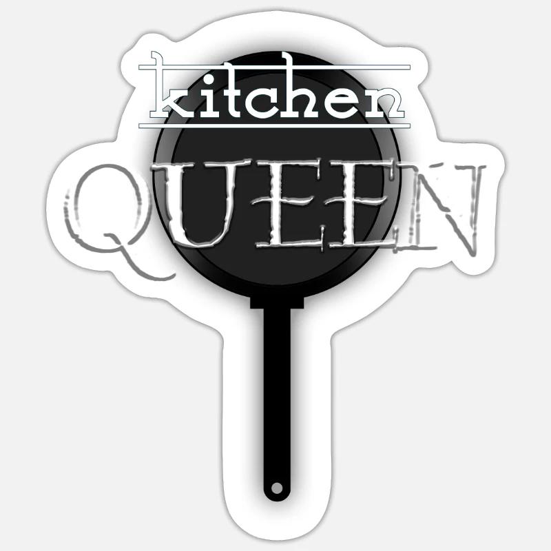 kitchen QUEEN Sticker Größe S (10 x 10 cm)