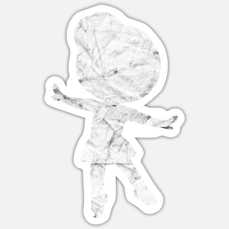 dance - Sticker size S (10 x 10 cm) - white matte