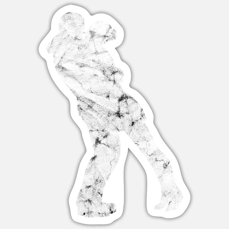 L’amour - Sticker taille S (10 x 10 cm) - blanc mat