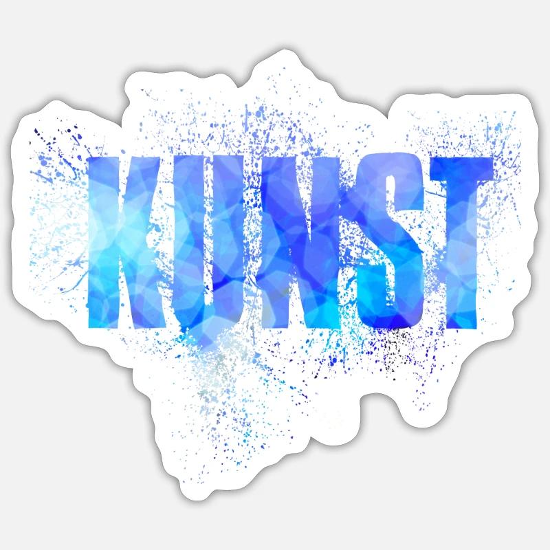 Art - Sticker taille S (10 x 10 cm) - blanc mat
