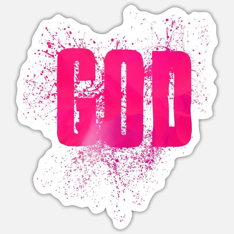 Dieu Sticker taille S (10 x 10 cm)