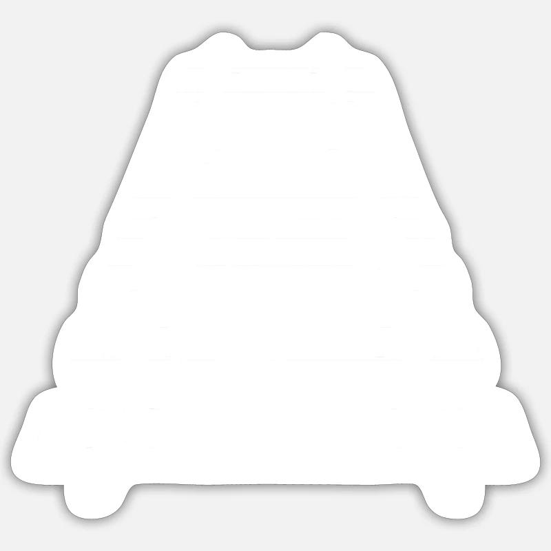 Gleis - Sticker Größe S (10 x 10 cm) - Mattweiß
