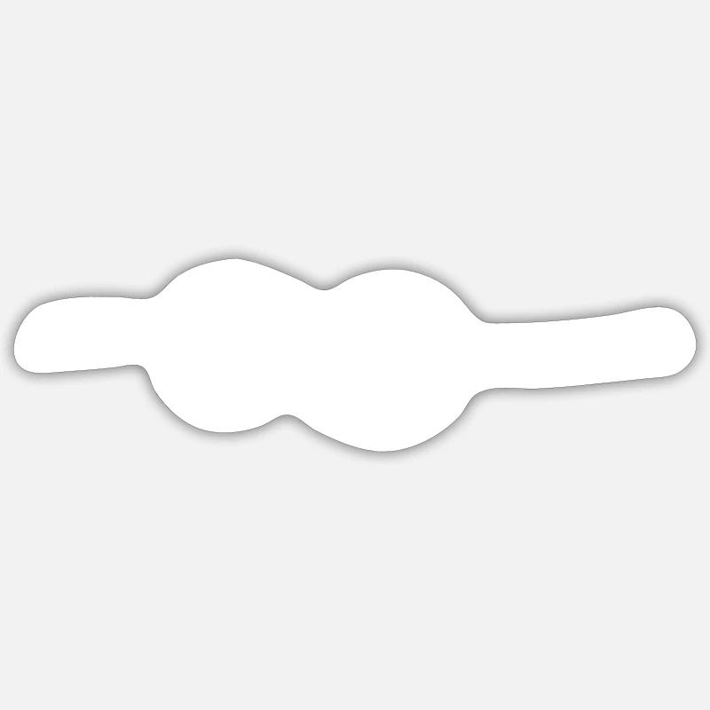 alpinisme - Sticker taille S (10 x 10 cm) - blanc mat