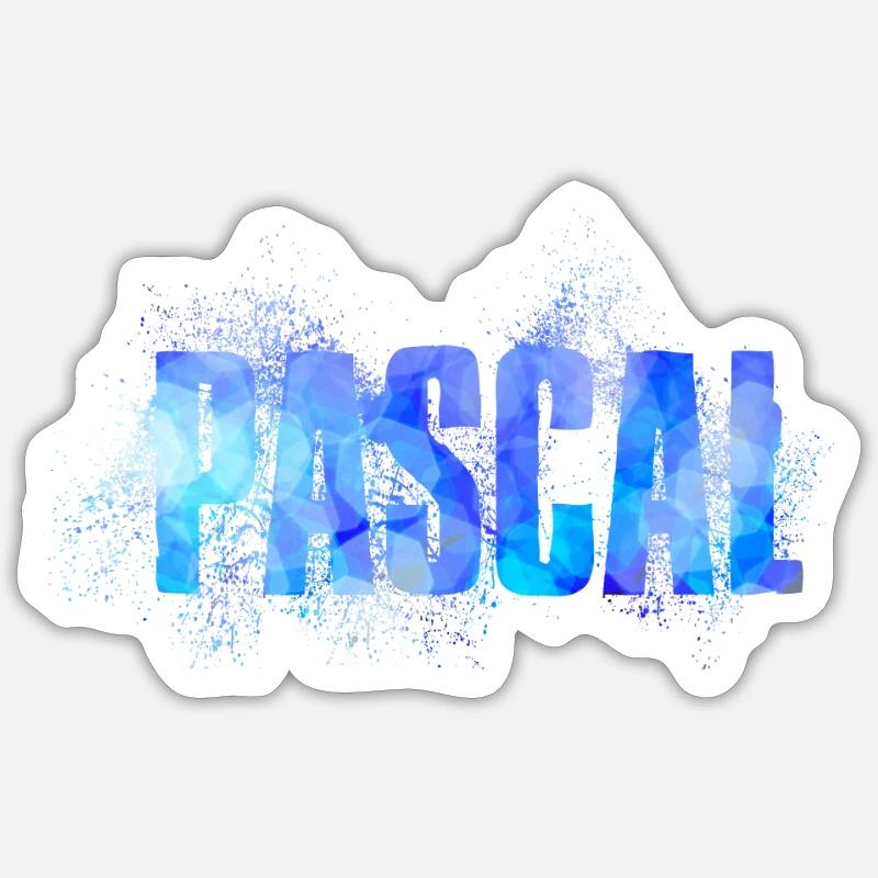 Pascal - Sticker Größe S (10 x 10 cm) - Mattweiß