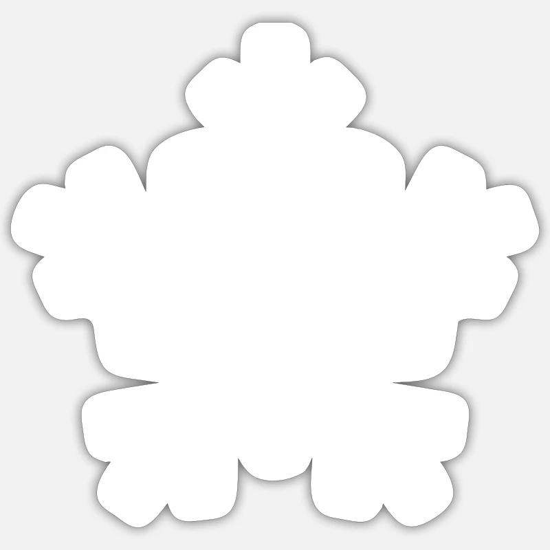 snow - Sticker size S (10 x 10 cm) - white matte