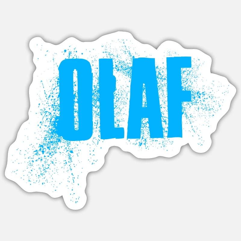 Olaf - Sticker Größe S (10 x 10 cm) - Mattweiß