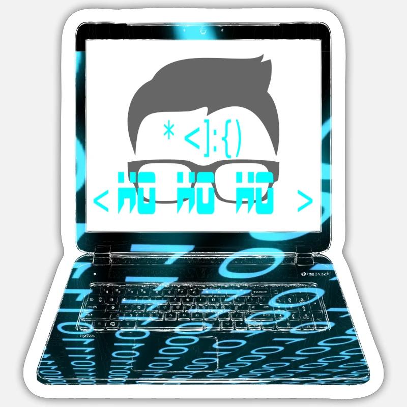 GEEK SALUTATIONS - Sticker taille S (10 x 10 cm) - blanc mat