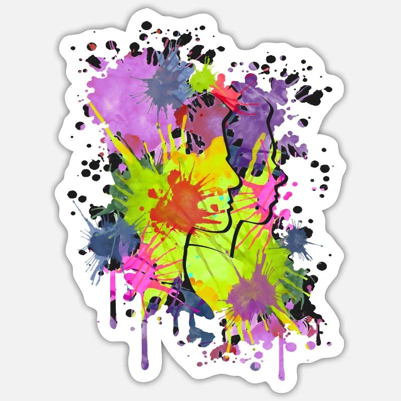 chefs d'éclaboussure Sticker taille S (10 x 10 cm)