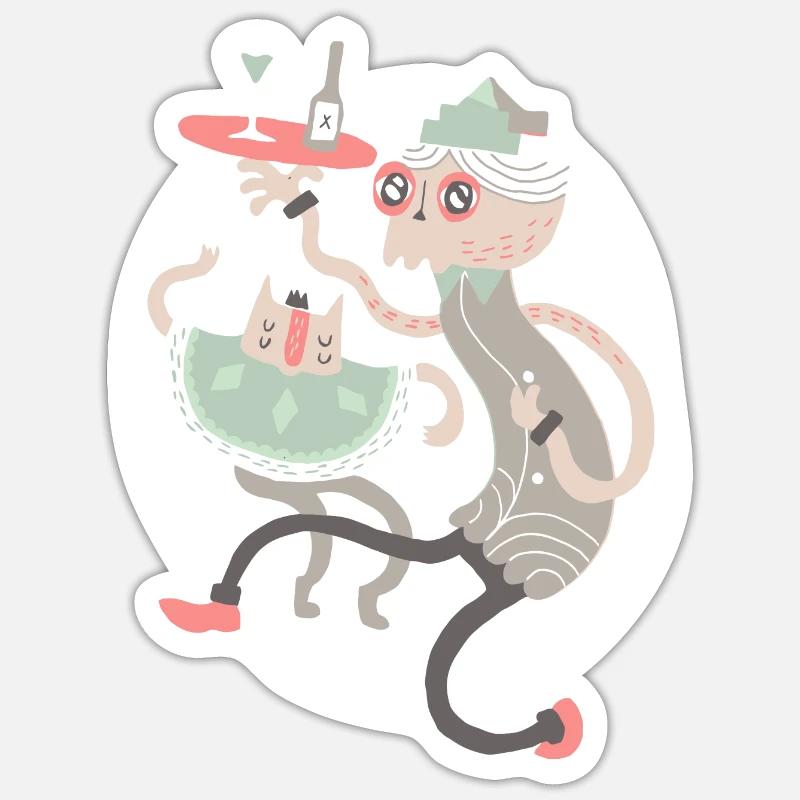 Wine Graphic - Sticker size S (10 x 10 cm) - white matte