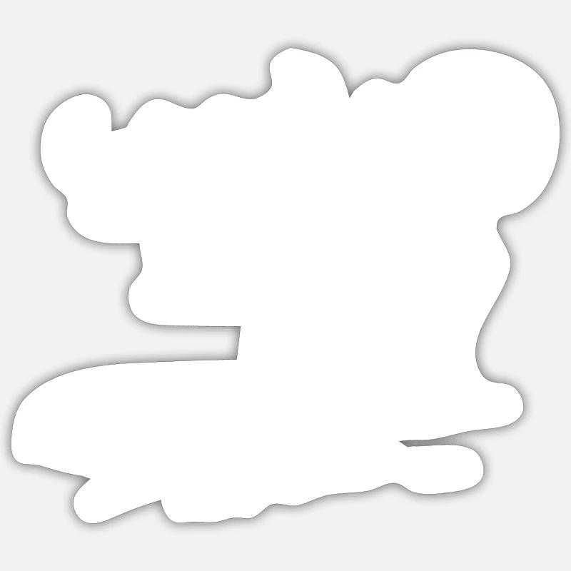 Bauer - Sticker Größe S (10 x 10 cm) - Mattweiß